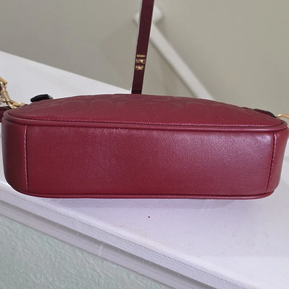 Coach C7362 Signature Dark Red 1941 Leather Nolita 19 Minibag EUC - Picture 9 of 17